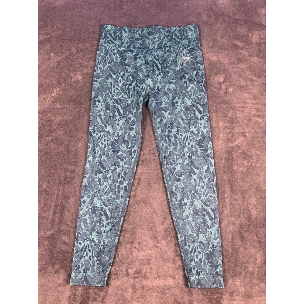 Gymshark Adapt Animal Seamless Women's Leggings M Blue Construction